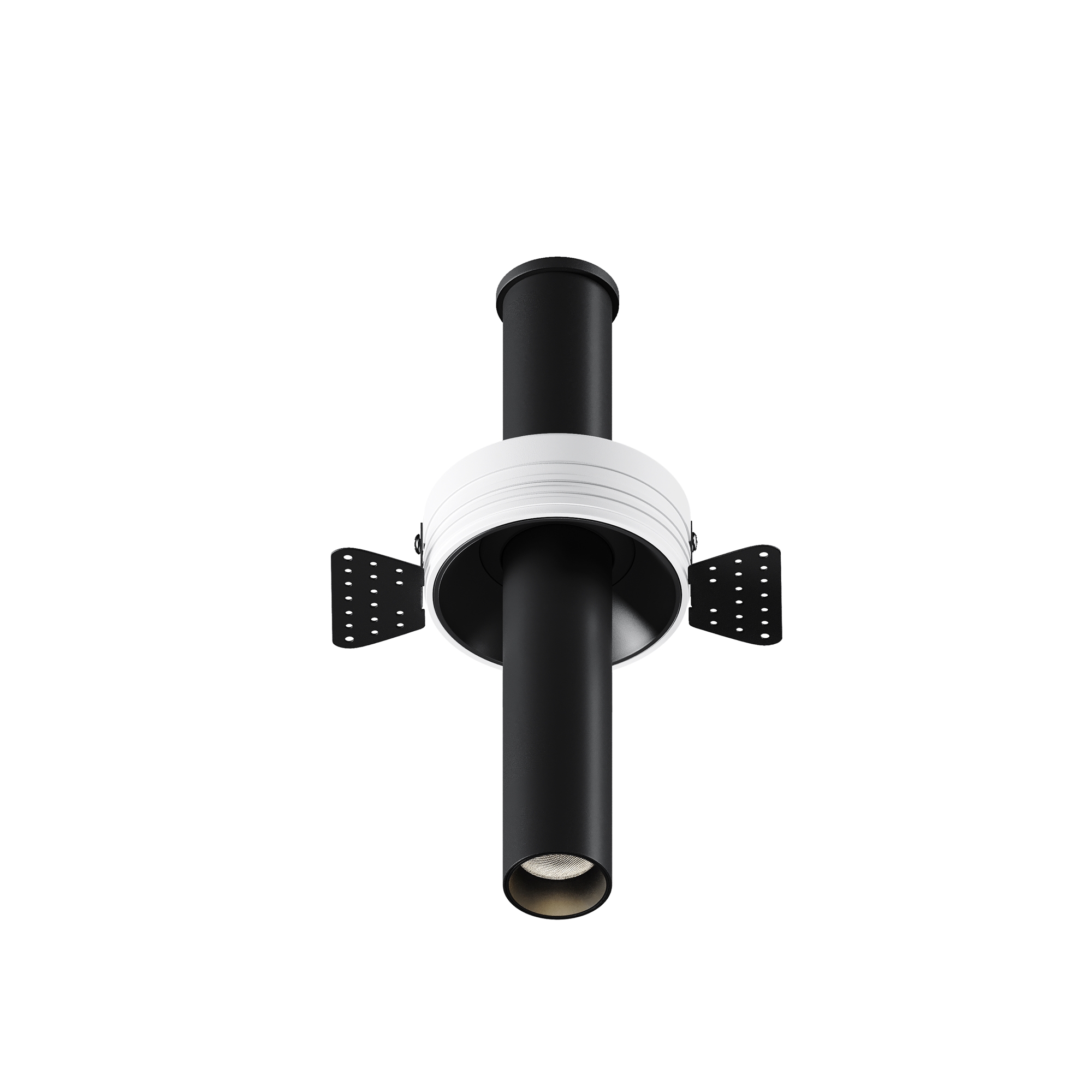 Oprawa stropowa sufitowa wpuszczana Focus T czarna LED 7W 3000K 460lm wym: 21,6 x 3 x 3 cm okrągła Maytoni