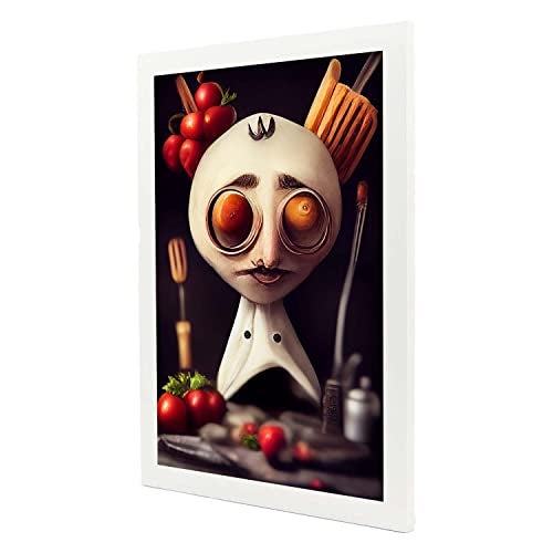 Nacnic Set De 3 Posters Nutrición Al Estilo De T Burton Ilustraciones De Profesiones Y Oficios Inspiradas En Arte Gótico Diseño Y A3 Marcos Blanco - 5
