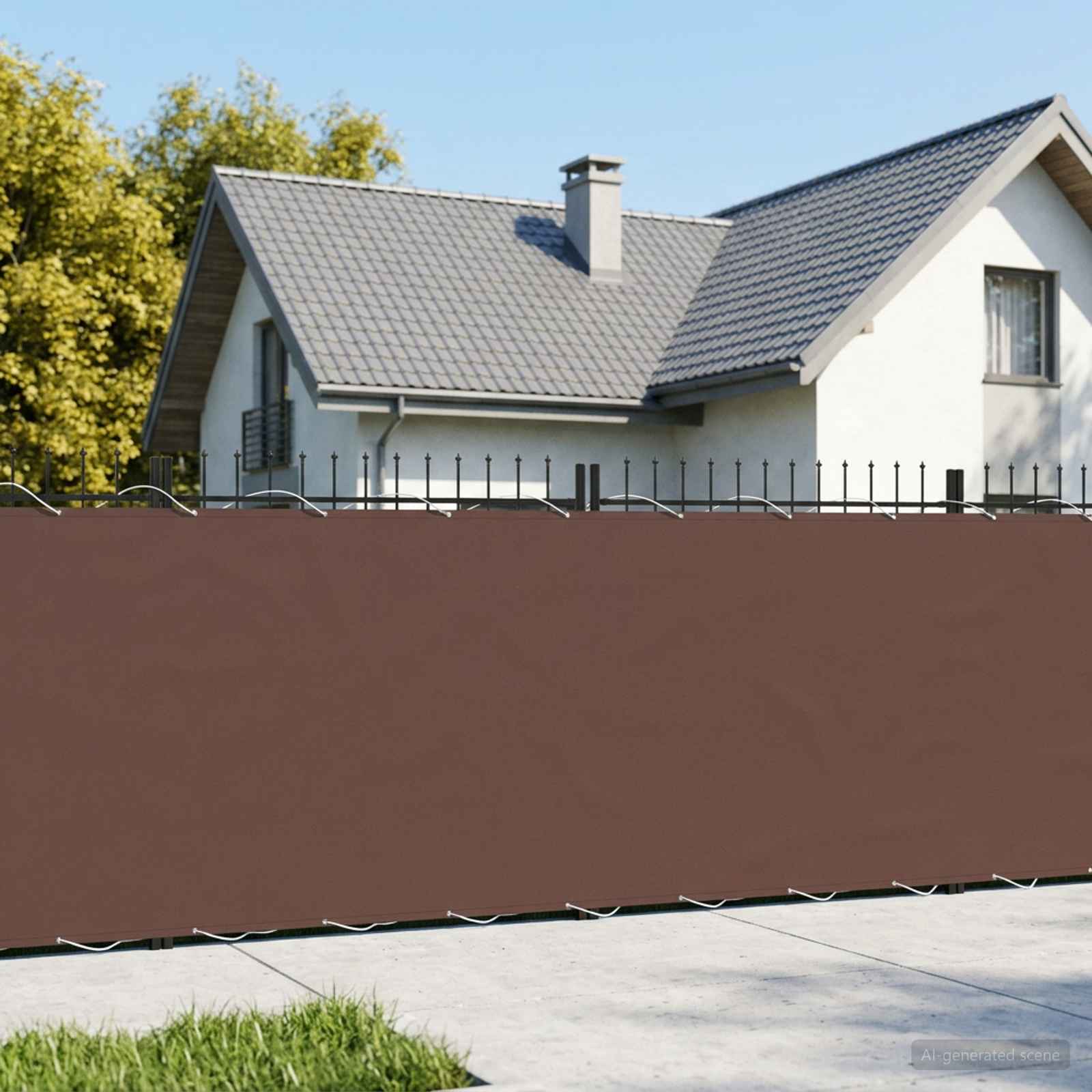 Ekran Prywatności Balkonowej 180 x 400 cm Tkanina z powłoką PU vidaXL