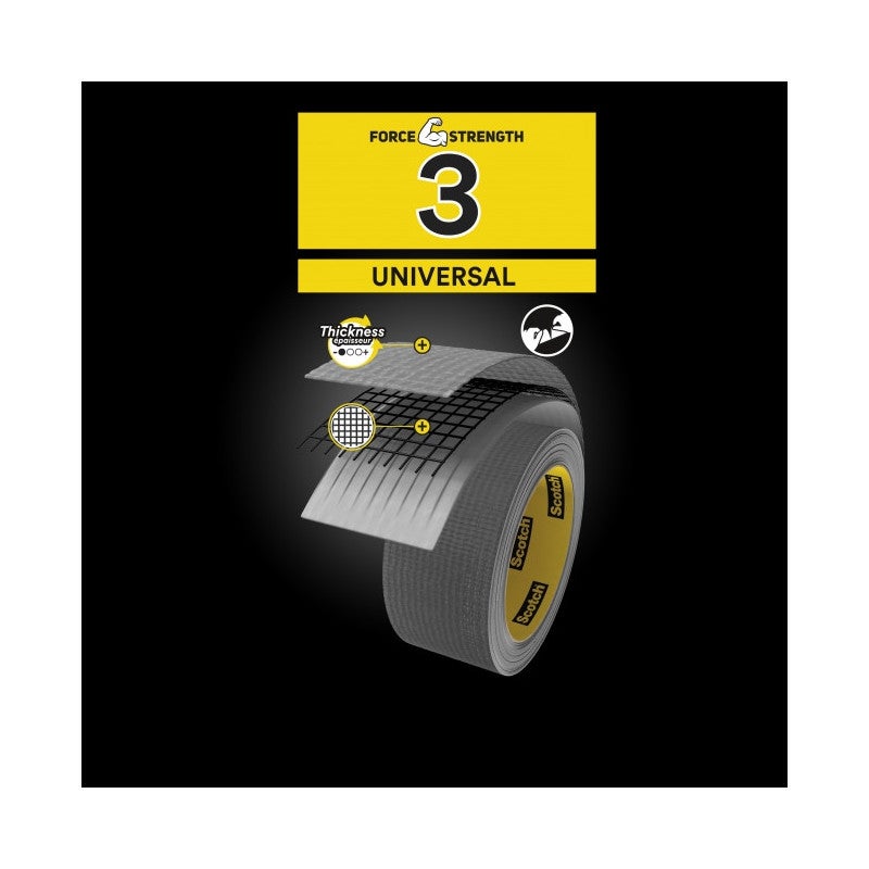 CINTA AMER.UNIVERSAL 2904 25MX48MM NEGRO - 5