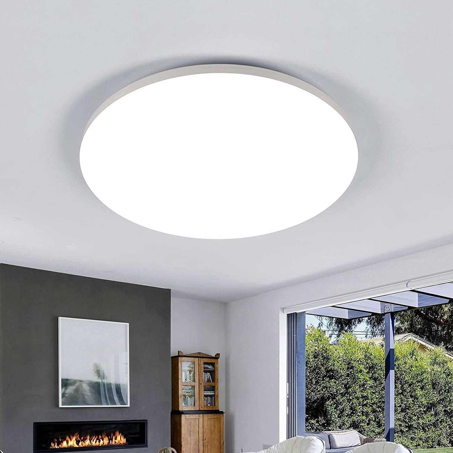 Plafoniera LED 30W IP44 - Lampada Soffitto Per Bagno E Cucina, 3000 Lumen 4500K Bianco Neutro - Foto 4