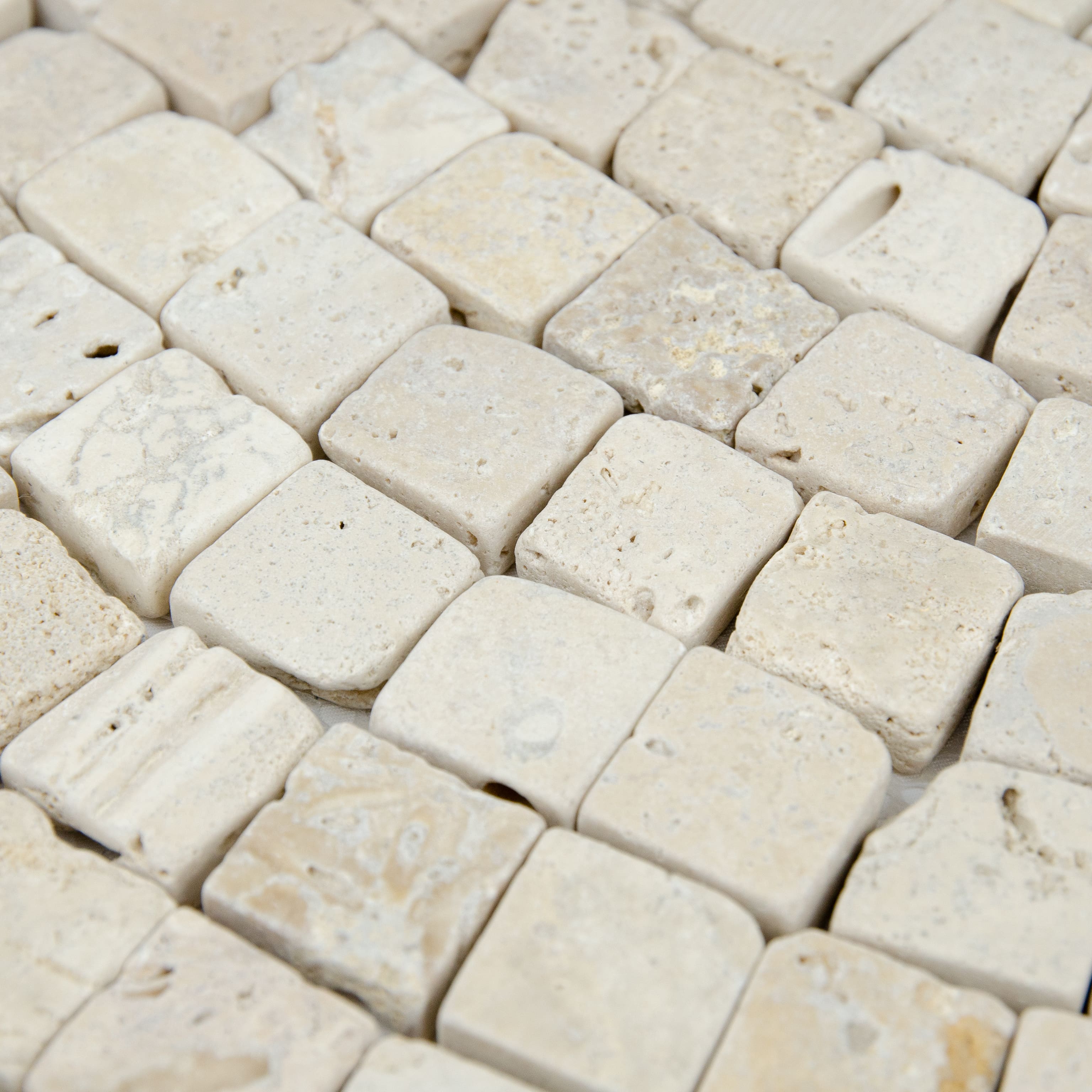 MOSAIQUE TRAVERTIN IVOIRE VAGUE 1 PLAQUE 30,5 X 30,5 CASA LINEA - 5