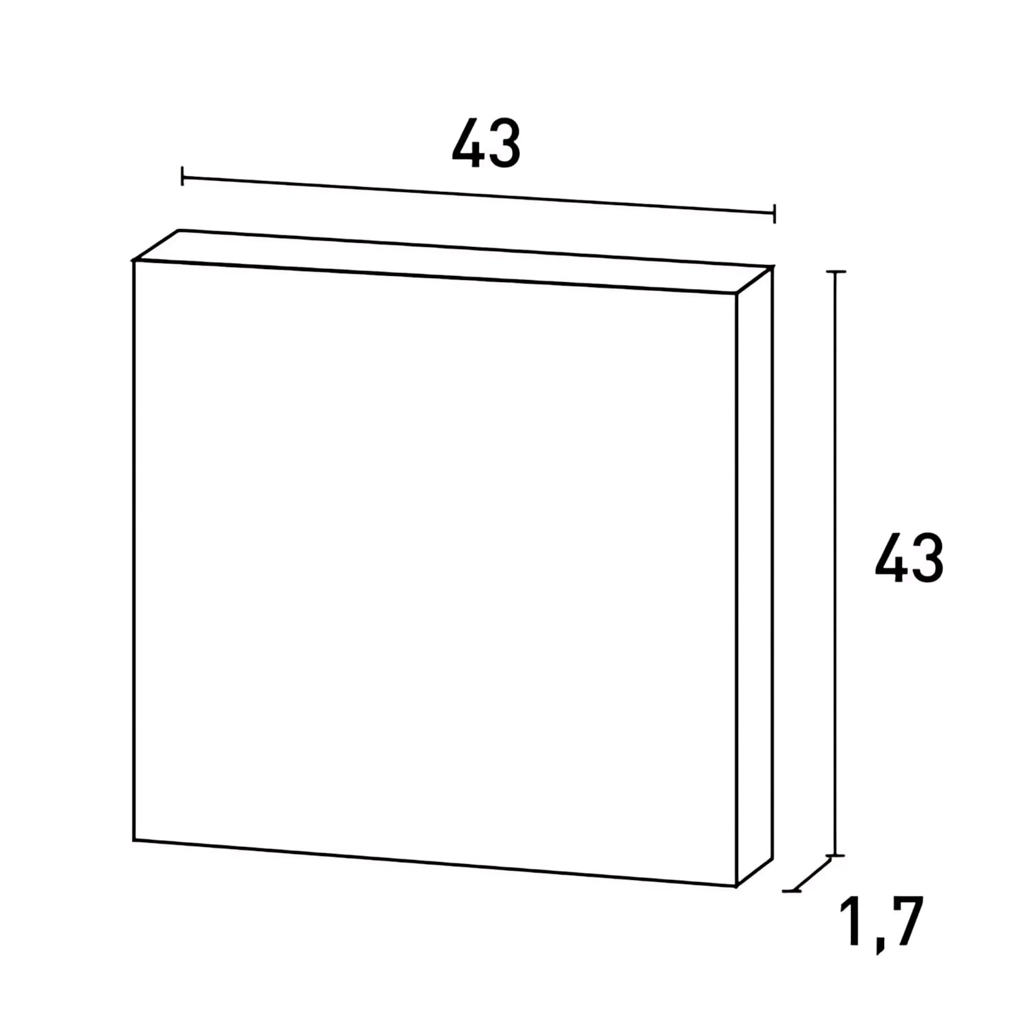 Panneau de porte aplati Elément Orac Decor D506 LUXXUS décoratif avec profil pour le mur et la porte - 3