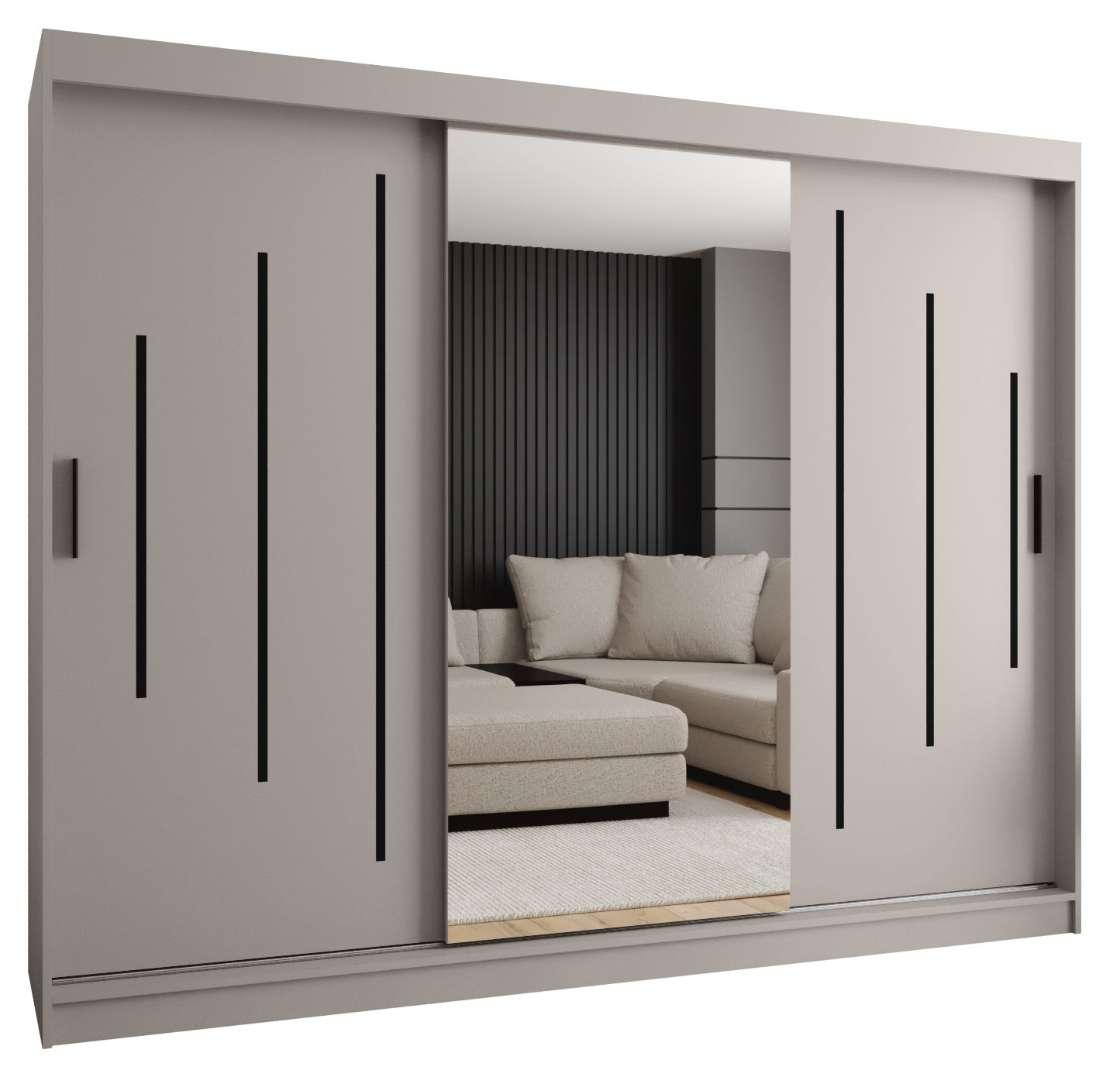 Szafa przesuwna garderoba RUBINO Y1 250 x 62 x 200 cm - Abiks Meble