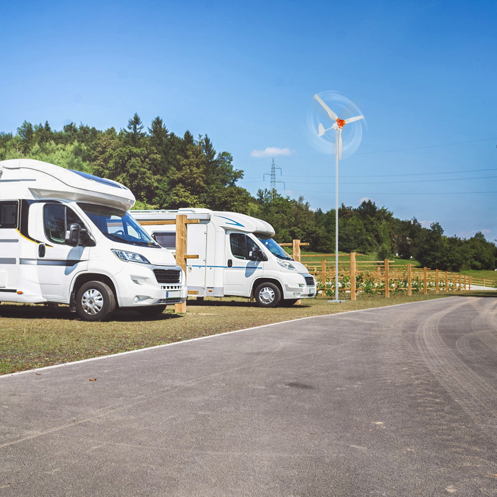 Générateur d'éolienne 800 W, kit d'éolienne 12 V, générateur d'énergie éolienne à 3 pales contrôleur MPPT, direction du vent réglable et vitesse VEVOR - 8