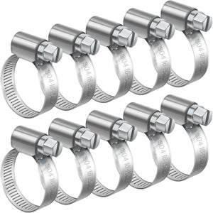 42 Pièces Pince a Collier de Serrage pour Tuyau Inox, Réglable Colliers