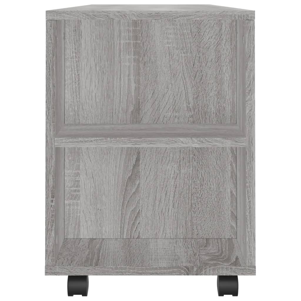 Meuble TV sonoma gris 102x34,5x43 bois d'ingénierie - 7