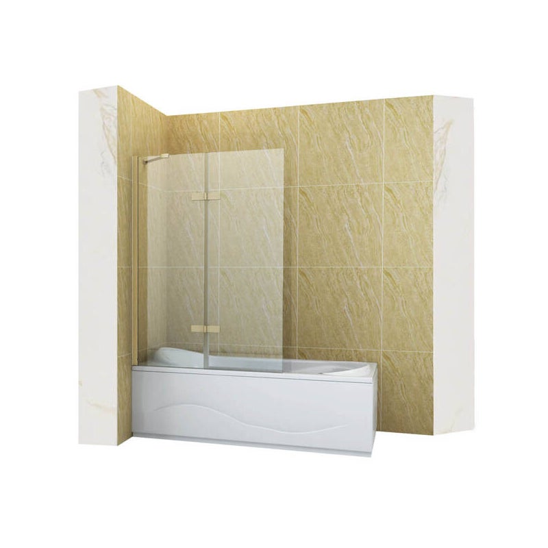 SILLA Parawan nawannowy GARETT 2-skrzydłowy 120x150 cm Ruchomy Złoty