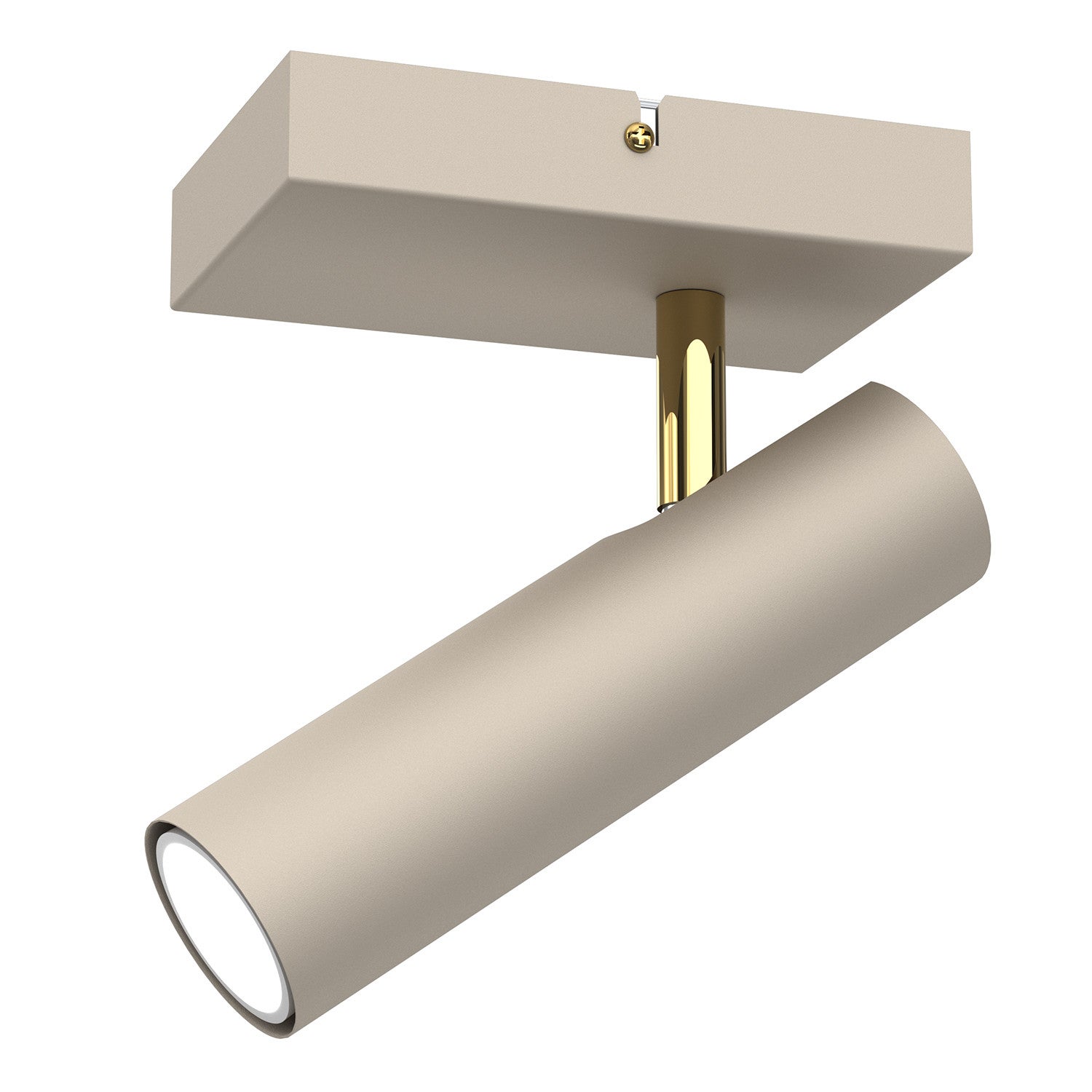 Lampa sufitowa wisząca Axion kremowo-złoty połysk 1xGU10x8W wym: 16 x 10 x 24 cm metal Luminex