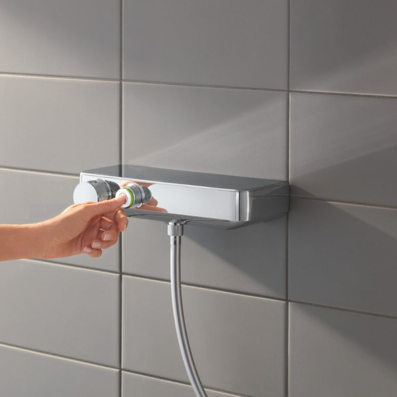 GROHE Mitigeur thermostatique douche Grohtherm SmartControl 34719000- Porte-savon -Limiteur de température-Economie d'eau- Chro - 5