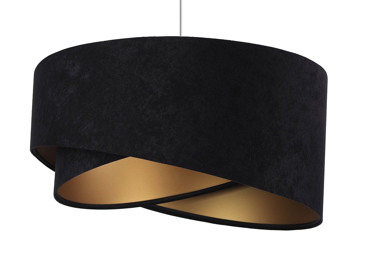 Lampa wisząca GEMSTONE czarna/złota