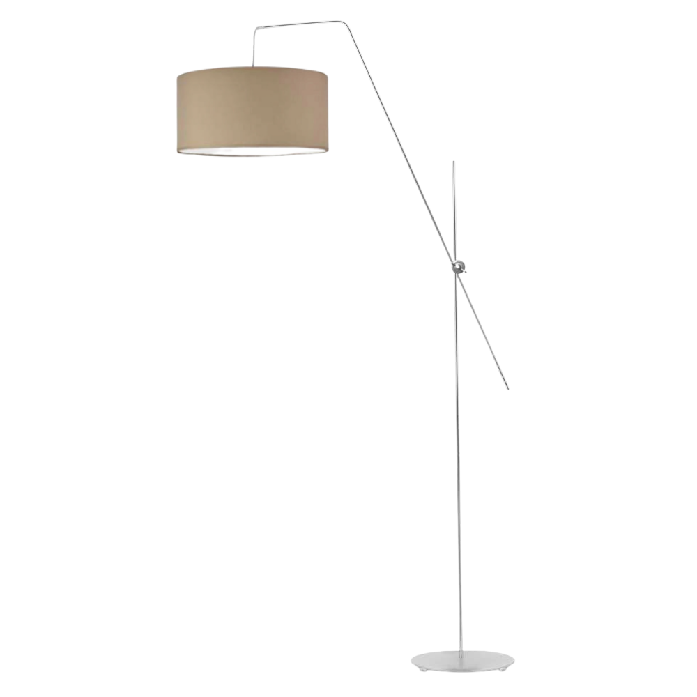 Lampa stojąca podłogowa przegubowa regulowana z abażurem walec MODERN