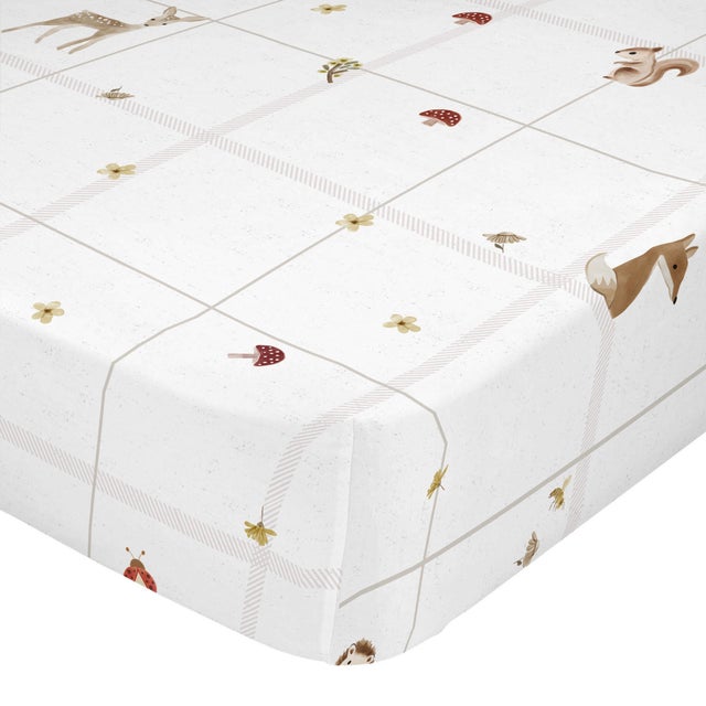 Woods animals Drap-housse 90x200 cm