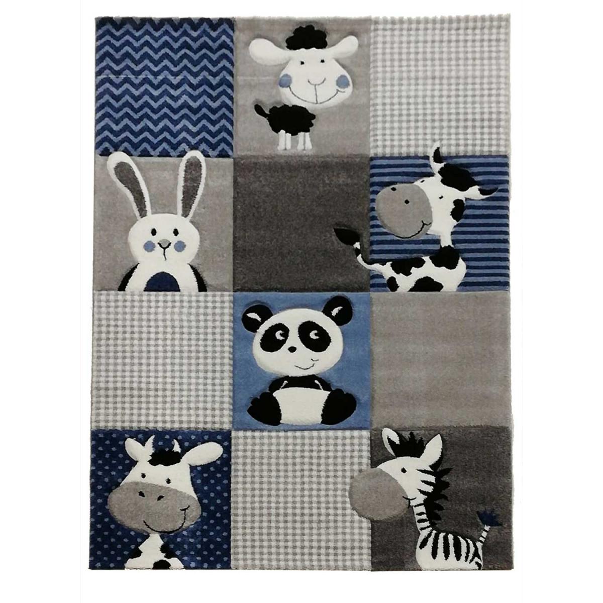 Tappeto A Forma Di Nuvola In Cotone Per Bambini – Grigio, 90x160 Cm – Morbido E Delicato - 2