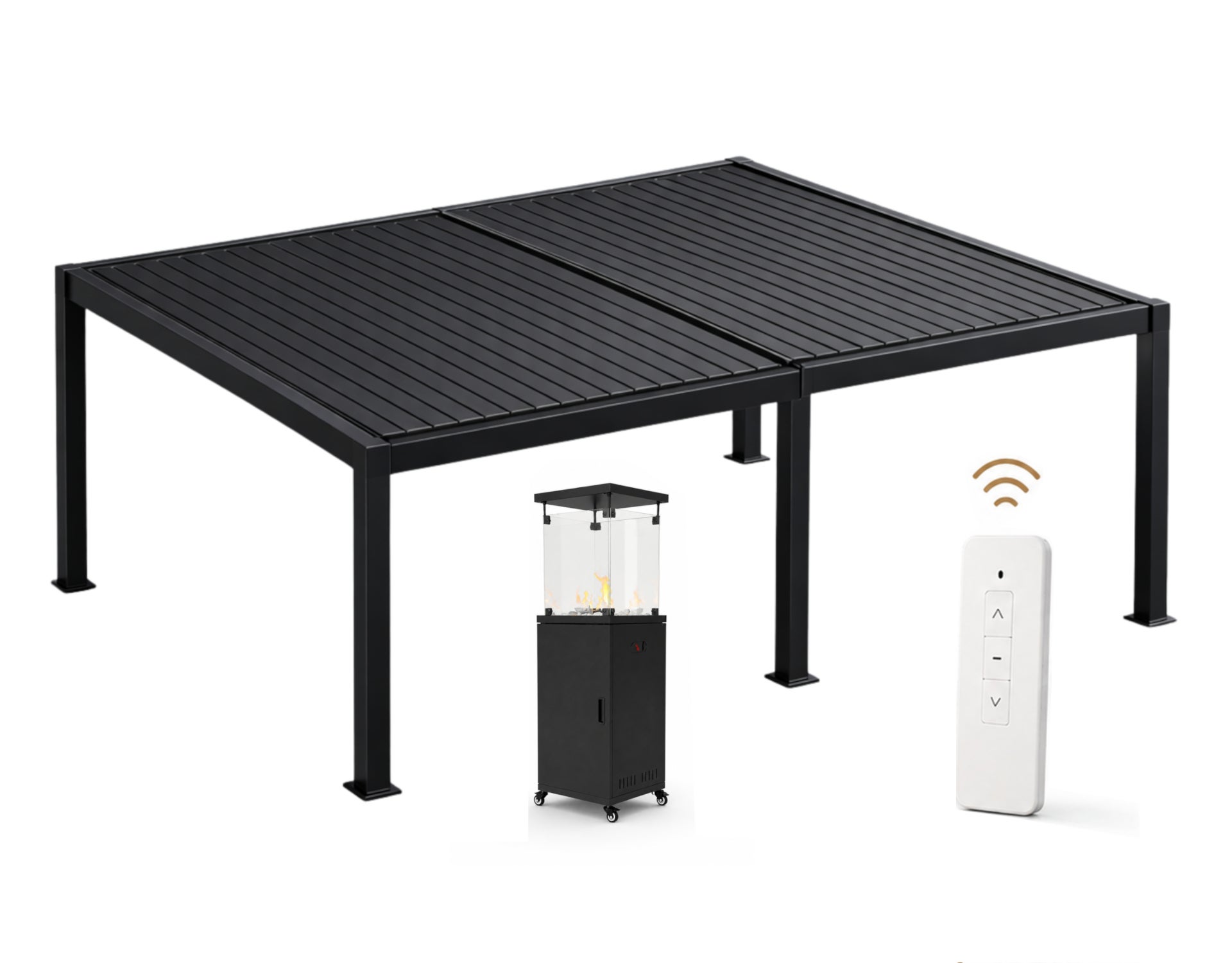 Pergola ogrodowa automatyczna z ogrzewaczem Nordflam Sunloft Optima Smart 4x6 1 kpl.