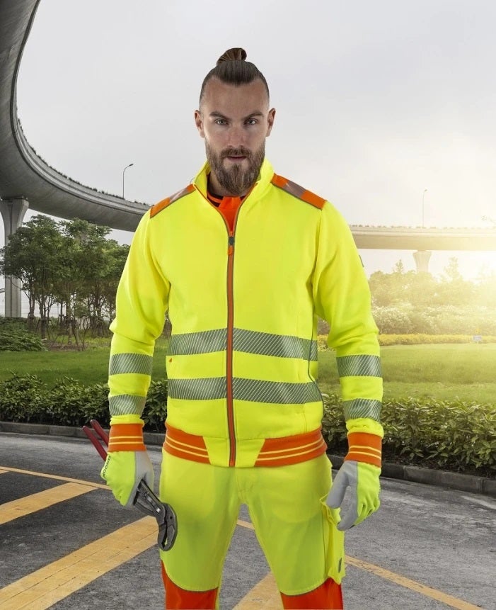 Gilet de sécurité personnalisé Orange ou Jaune FLUO