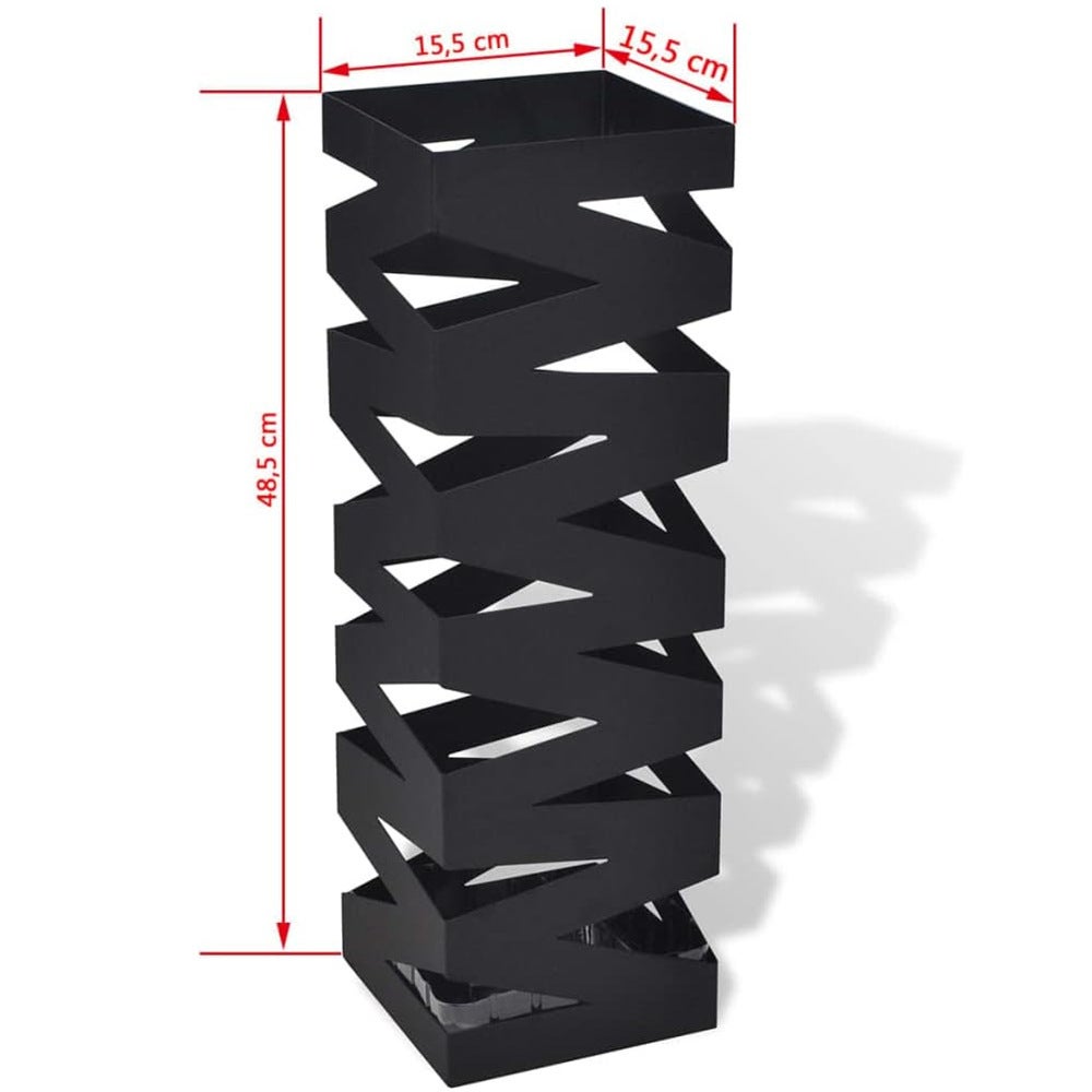Portaombrelli Moderno In Metall Con Tappeto Erba Sintetica - Per Casa E Ufficio, 15.5x15.5x49 Cm