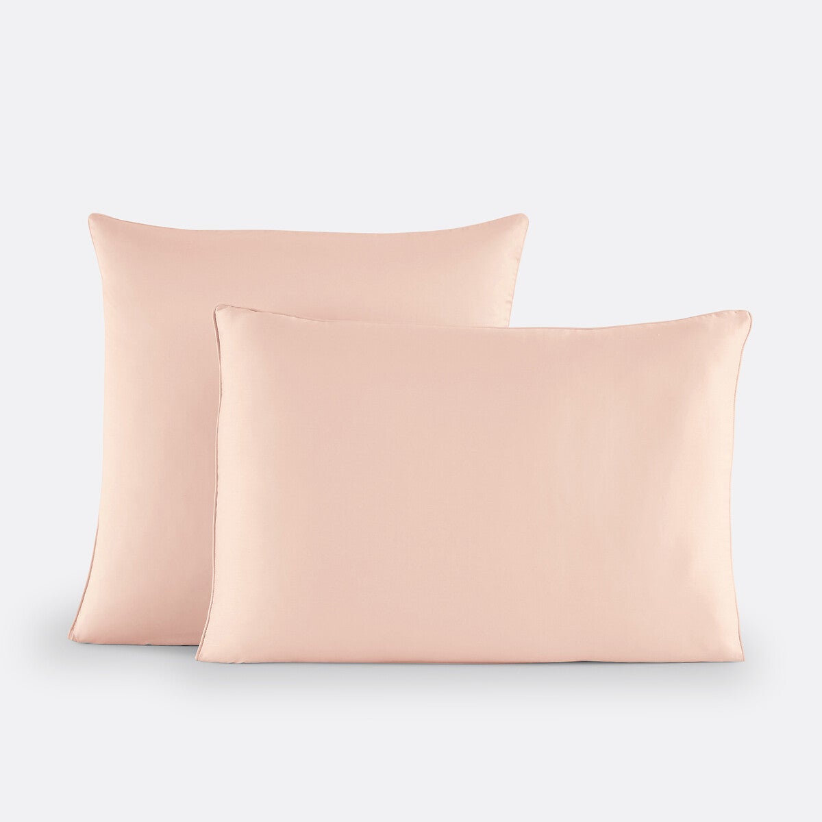 Taie d'oreiller en satin de coton, Opale - Rose nacre - 63 x 63 cm ...