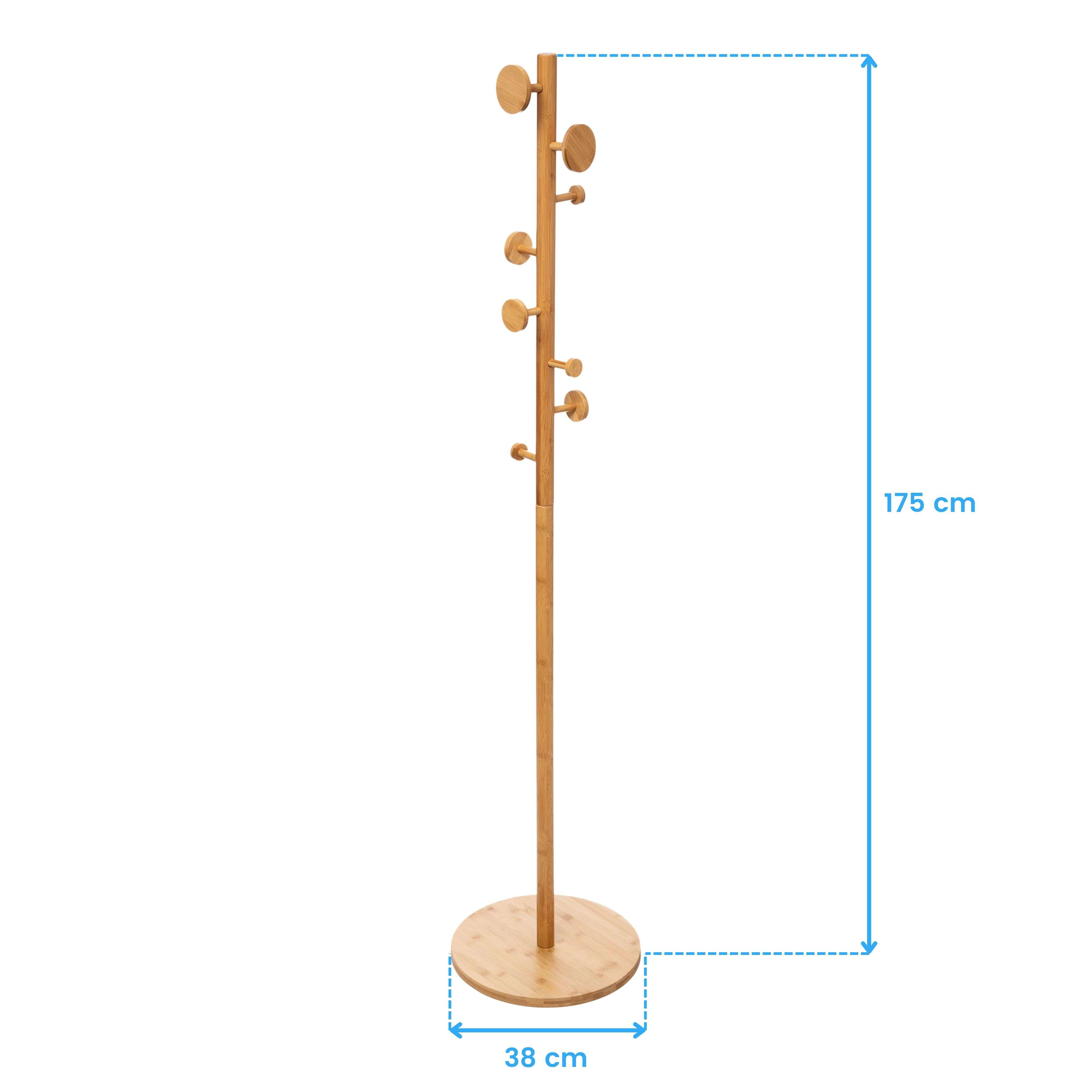 Porte-manteaux 8 crochets bambou - 5five - 7