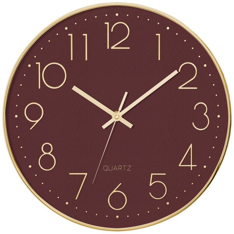 WIOR Grande horloge murale d'intérieur et d'extérieur de 30,5 cm, rétro WIOR Grande horloge murale d'intérieur et d'extérieur de 30,5 cm, rétro