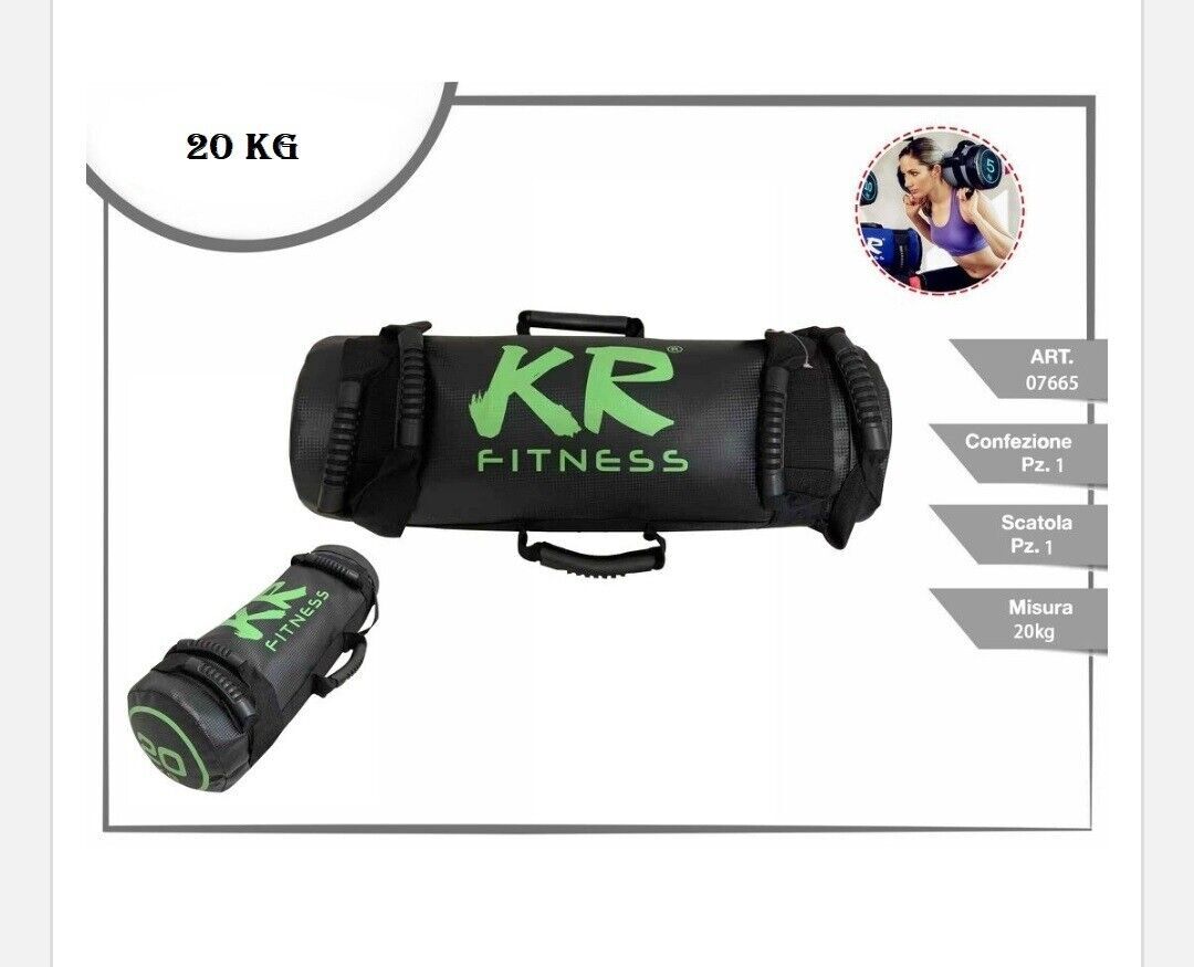 Sandbag 6 Maniglie - Sacco Pieno Sabbia Per Allenamento Crossfit, Functional Fitness, Potenziamento Muscolare - Foto 5