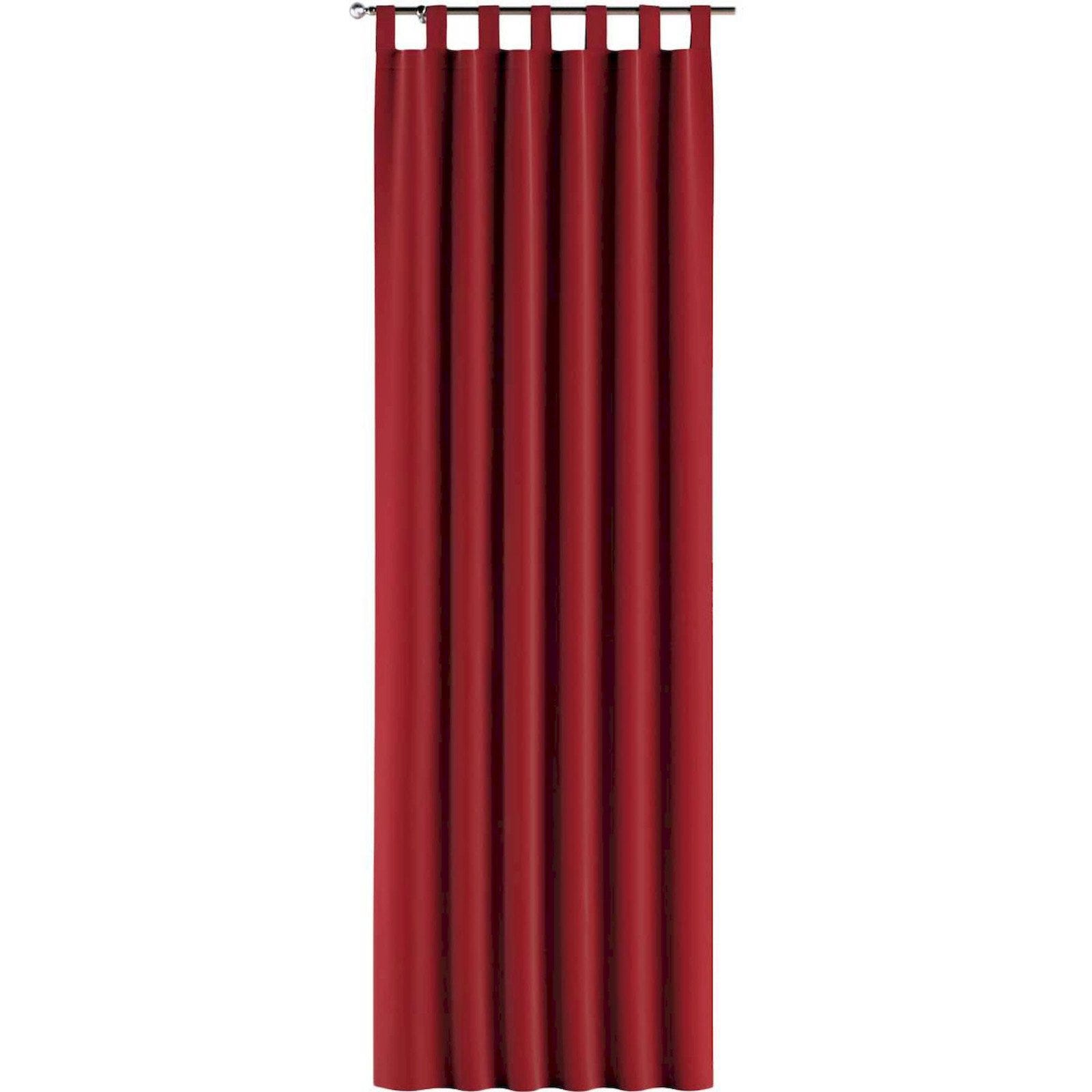 Rideaux à pattes Posh Velvet en velours 130 x 260 cm Rouge Cerise ...