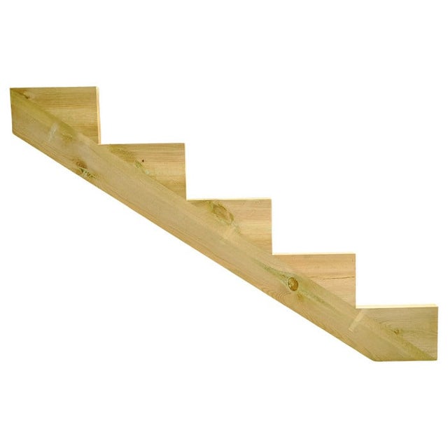Limon bois pour escalier en Pin - 2, 3, 4, 5 ou 7 marches