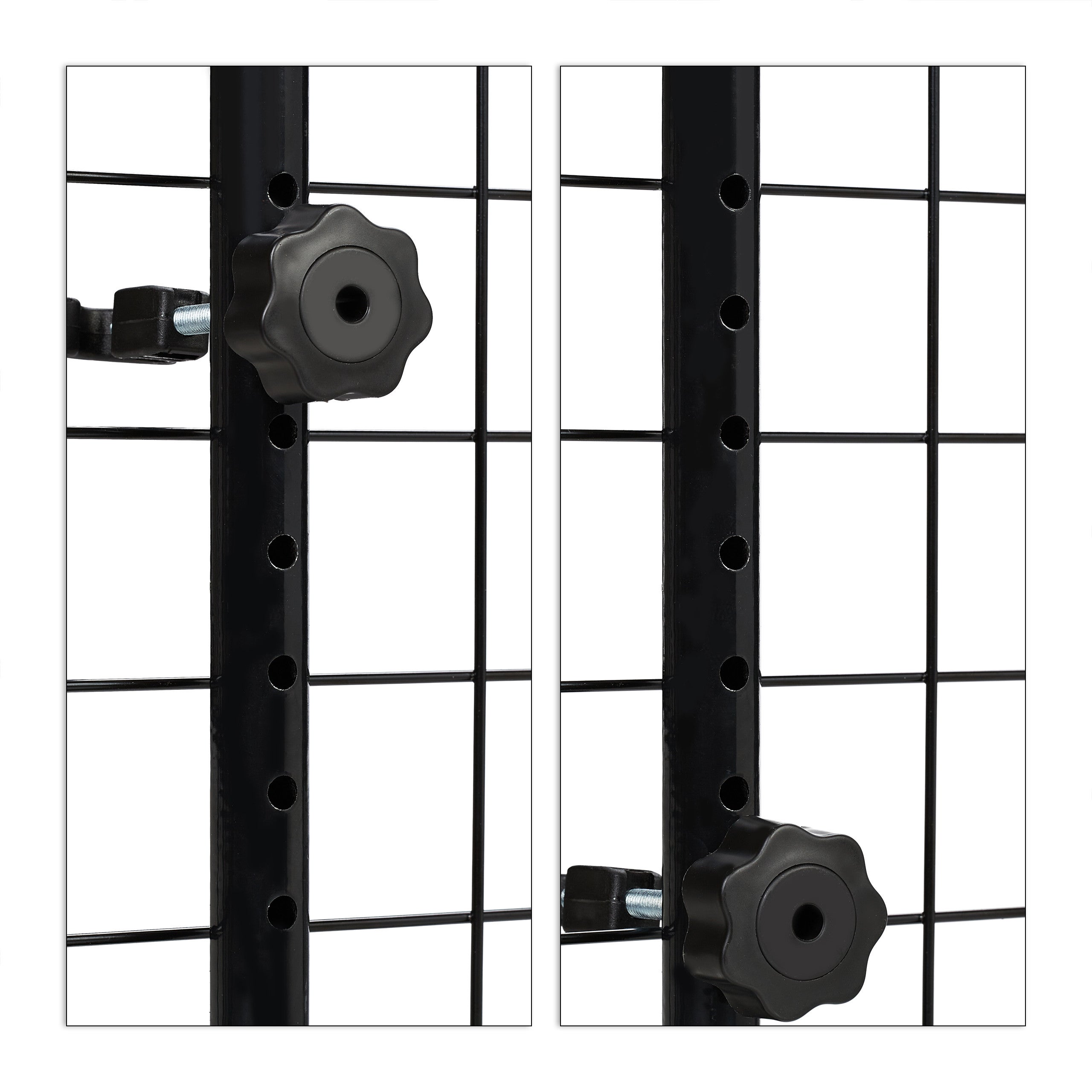 grille de séparation pour chien voiture, barrière universelle, largeur réglable, H x L 40 x 92-157 cm, noir, Relaxdays - 7