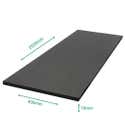 Tablette mélaminé Authentique 2500 x 400 x 18 mm - PEFC 75 Tablette mélaminé Authentique 2500 x 400 x 18 mm - PEFC 75