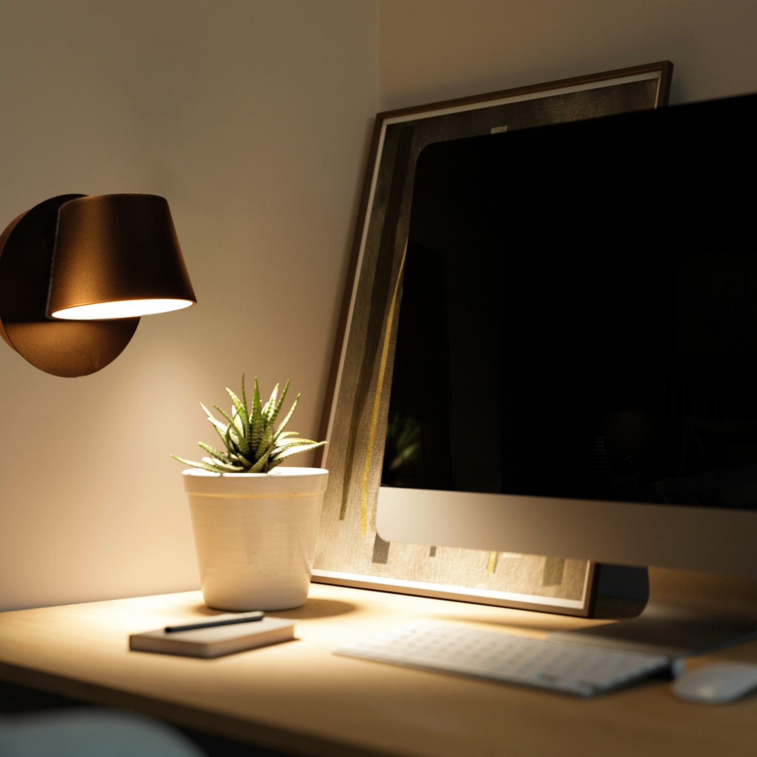 Aplique de Pared LED con Foco Orientable 6W, 2700K Luz Cálida de Lectura en Aluminio Negro, Diseño Nórdico Moderno - 5