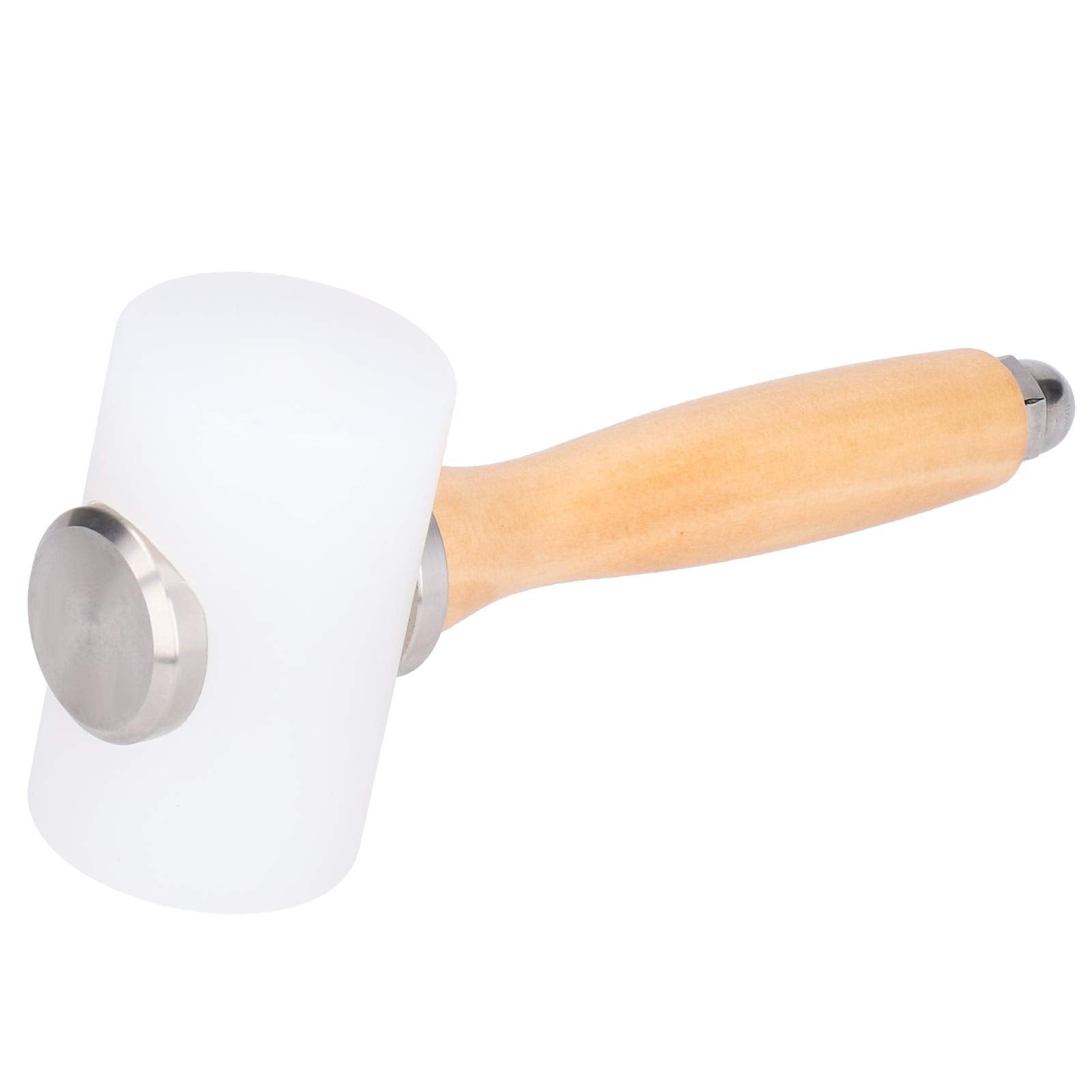 Martello da intaglio professionale con manico in legno, strumento artigianale in nylon per punzonatura e timbratura in pelle bovina