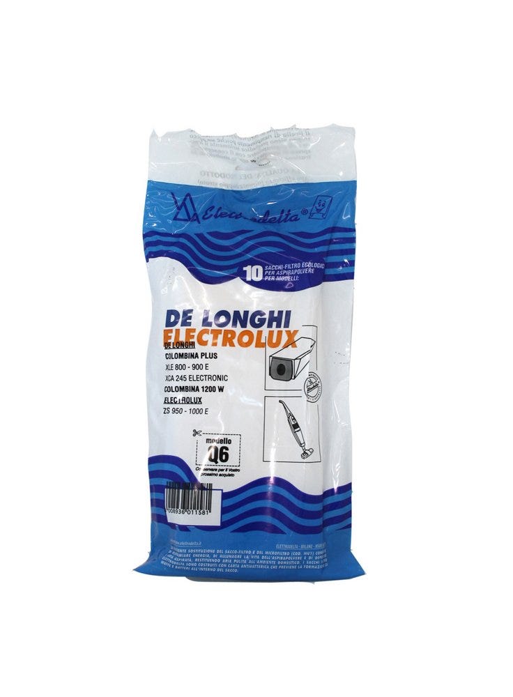 ALFATEC 5 SACCHETTI ASPIRAPOLVERE SCOPA ELETTRICA SCOPATUTTO - AS44- NS 333 - Foto 2