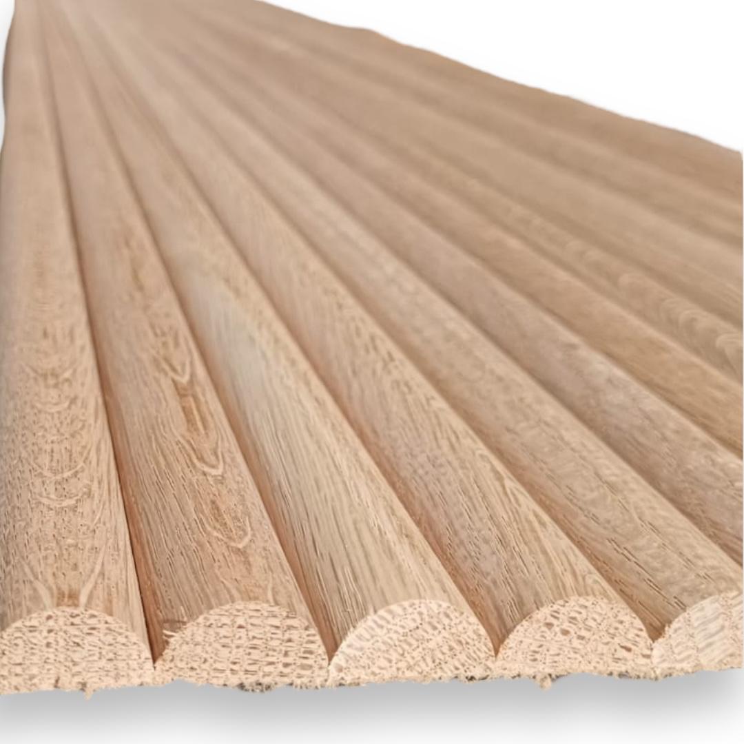Revestimento de Parede Palilleria flexível efeito 3D em Madeira Natural Carvalho 300X2400 mm (0,72 m2/caixa) - 7