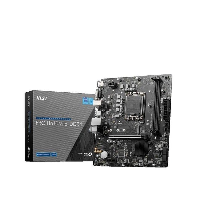 Płyta główna MSI PRO H610M-E micro ATX DDR4 Czarna