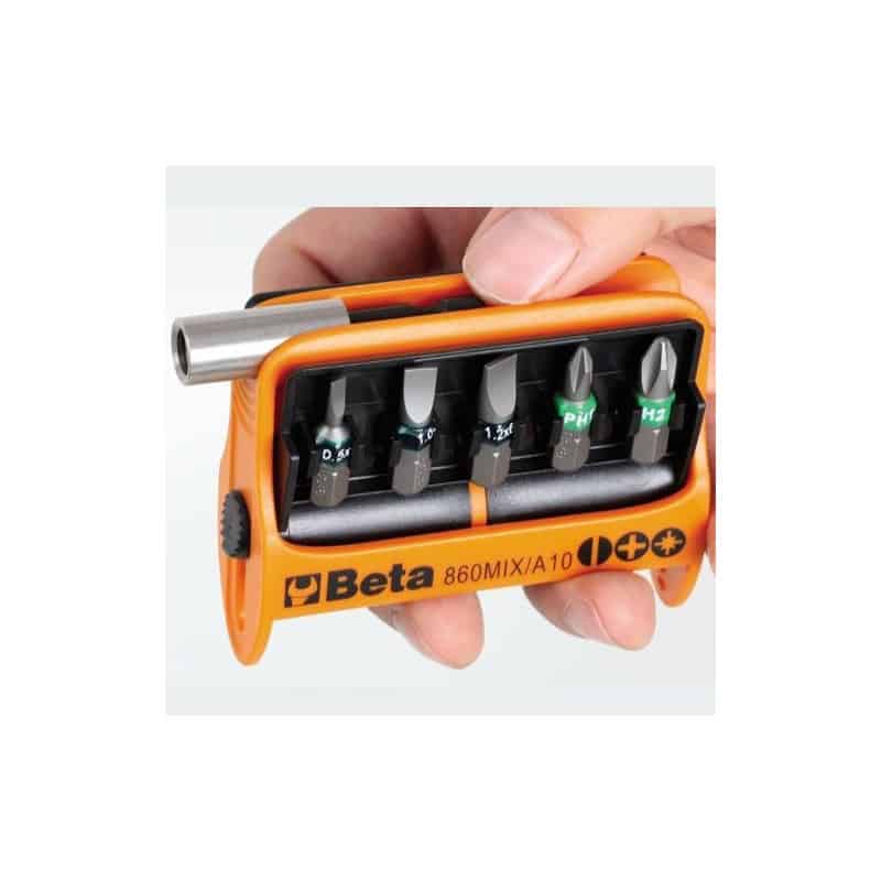 Set Inserti Torx Beta 10 Pezzi - T7 To T40, Con Portainserti Magnetico, Astuccio Tascabile