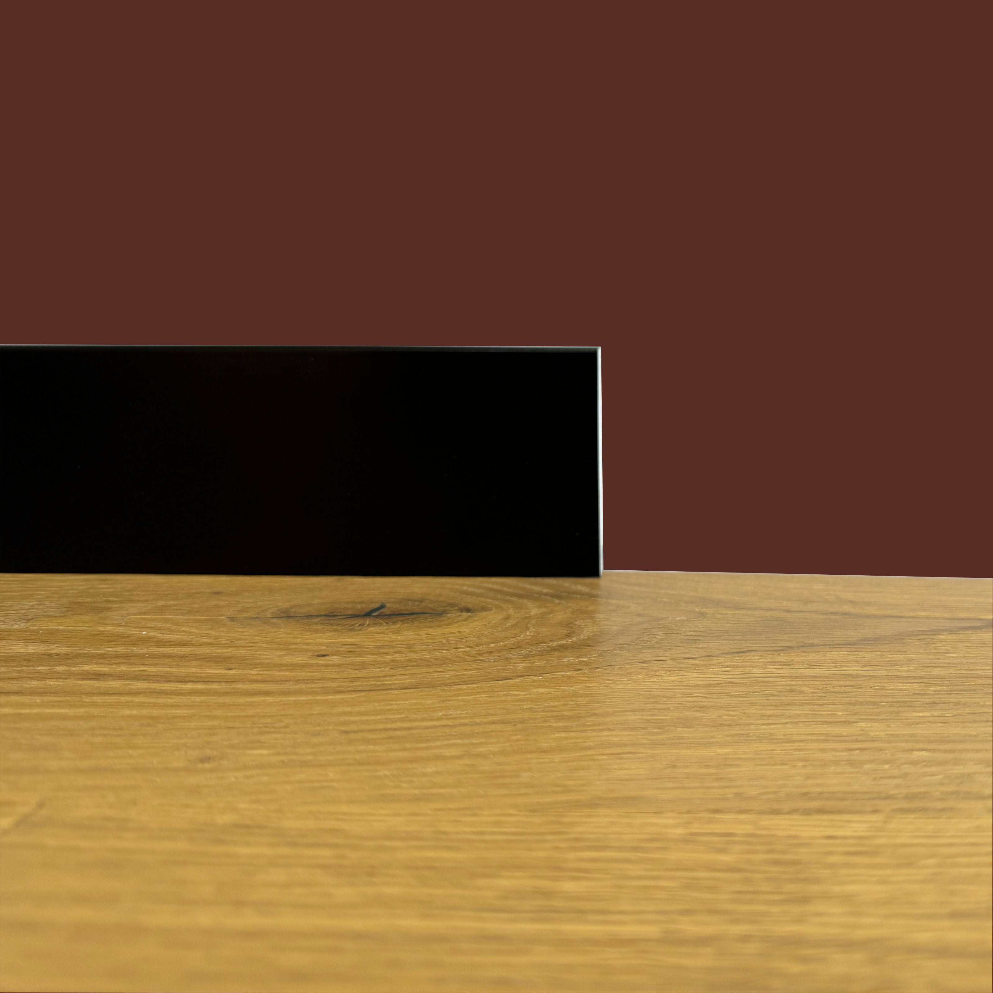 PLINTHE CARRÉE en FIBRE DE BOIS COMPACTE 80X15 NOIRE (TOTAL NOIR) (prix au mètre linéaire) - 5