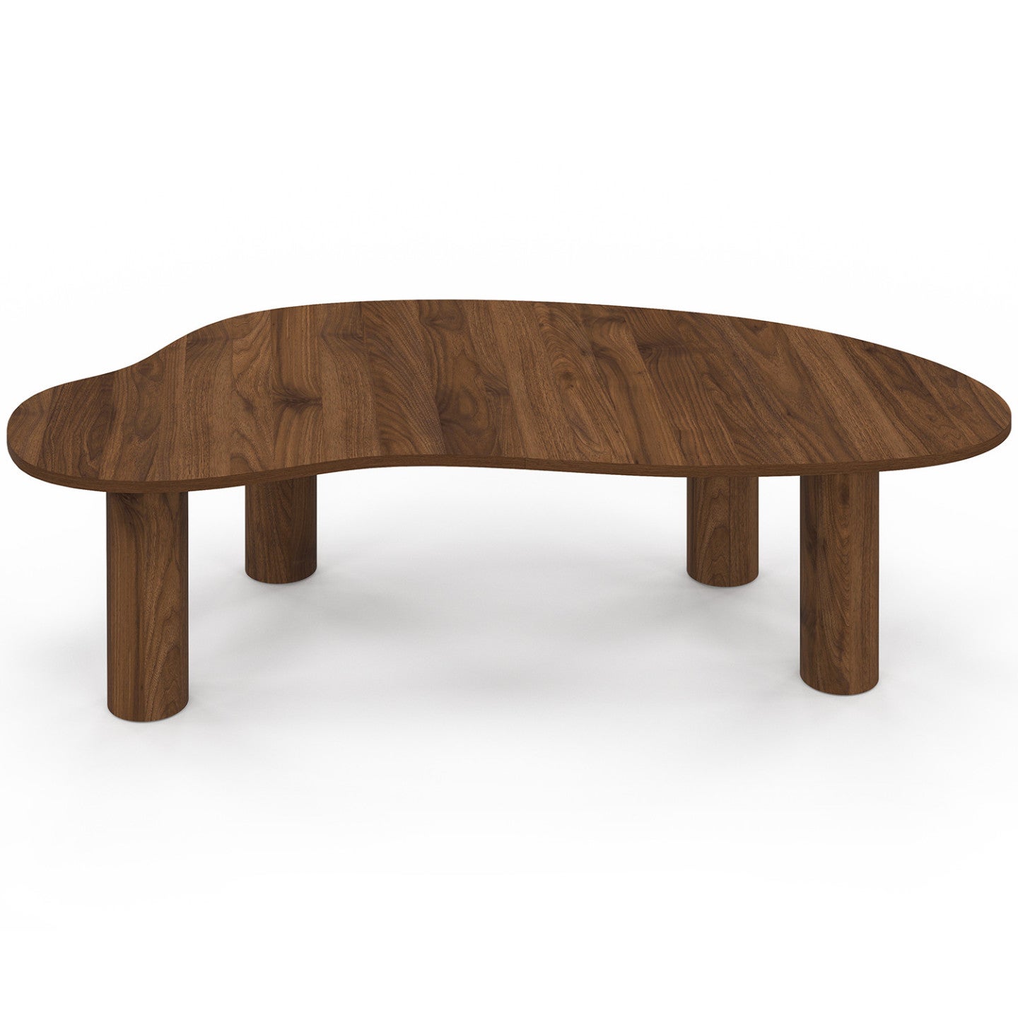 Table basse ORGANIQUE 140 cm bois effet noyer - 4
