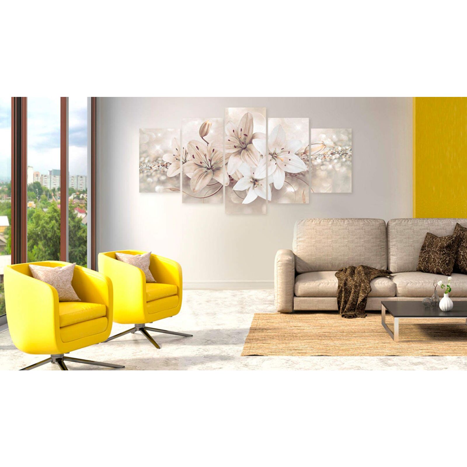 Tableau princesse d'hiver - 200 x 100 cm - 2