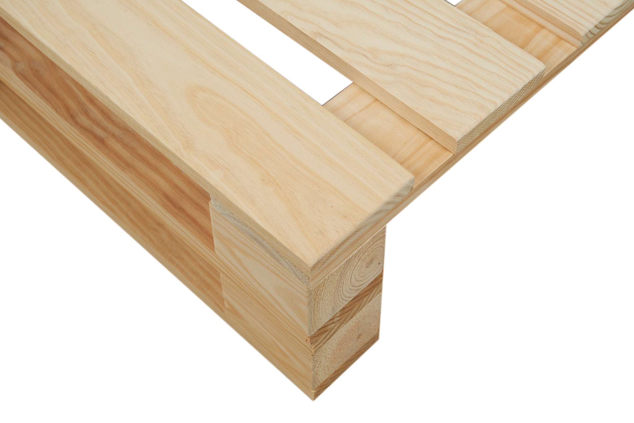 Canapé en palettes poncées et brossées – intérieur/extérieur - pour patio - 60 x 60 cm, finition écru - 4