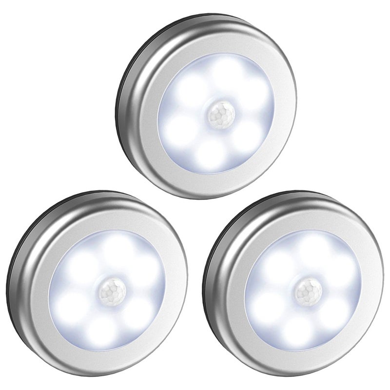 Фото - Світловідбивач Reflektory LED z czujnikiem ruchu, lampka nocna, zestaw 3 szt. Silver