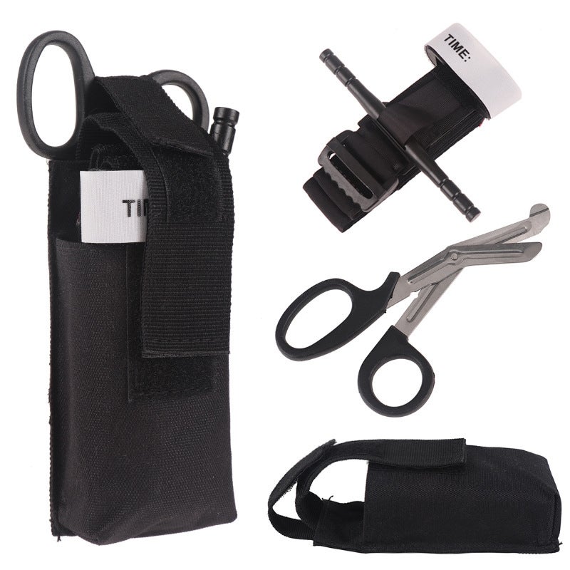 Garrot D'urgence Avec étui - Équipement Premiers Secours Camping, Randonnée, Alpinisme - Corde élastique