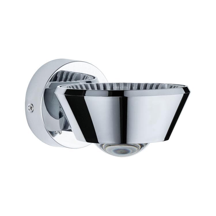 Kinkiet ścienny LED SABIK chromowany 13W ciepła 570lm tworzywo sztuczne wym:8x11,7x15,2cm IP44 Paulmann