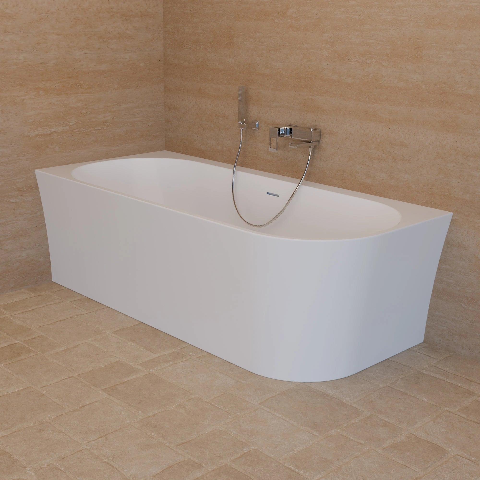 Baignoire Ilot Cosmic 180 gauche blanche 180 x80 x58 cm, by SPALINA - 5