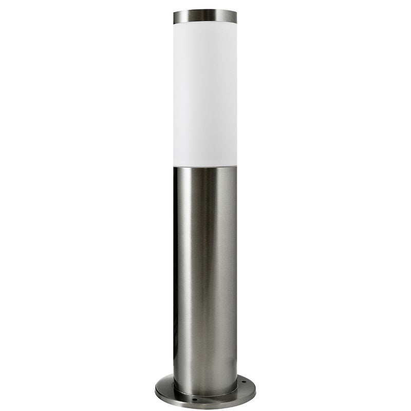 Lampa ogrodowa stojąca Livia srebrna 1xE27x10W IP44 wym: 45 x 7,6 x 7,6 cm aluminium Polux