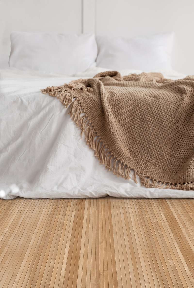 Tapis Bambou antidérapant naturel tapis de decoration Brunclair 80 x 150 cm - 2