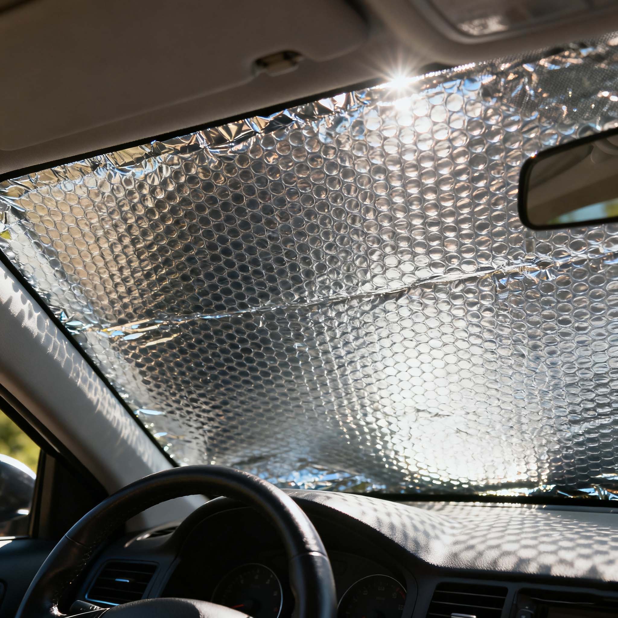 2 rollos 0,6×5m película aislante aluminio reflectante aislamiento térmico ventanas puertas garaje vehículos barrera radiante - 6