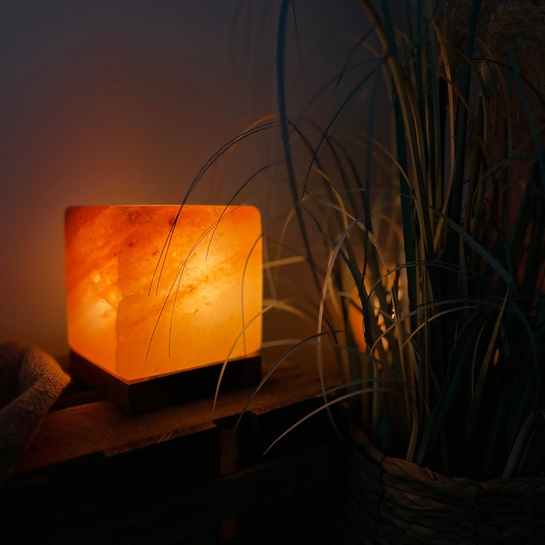 Lampe De Sel Himalaya Naturelle 1-2 Kg – Lumière Chaude Dimmable, Ions Négatifs, Ambiance Zen & Décoration