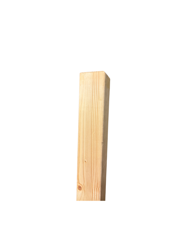 Poteau Droit Balustrade 120 Cm Bois Massif - 4 Essences Sapin L 1207 Cm