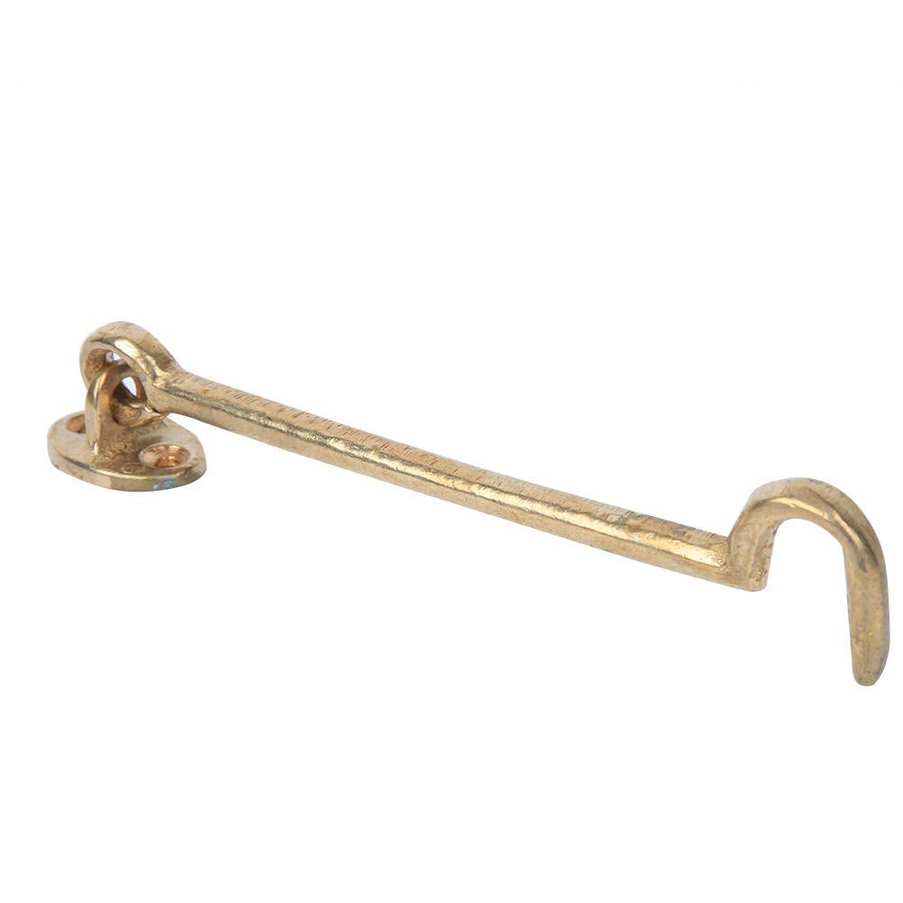 Serrature Per Finestre In Ottone Anticato – Chiusura A Gancio Stile Retrò, 17 Cm, Per Finestre E Porte