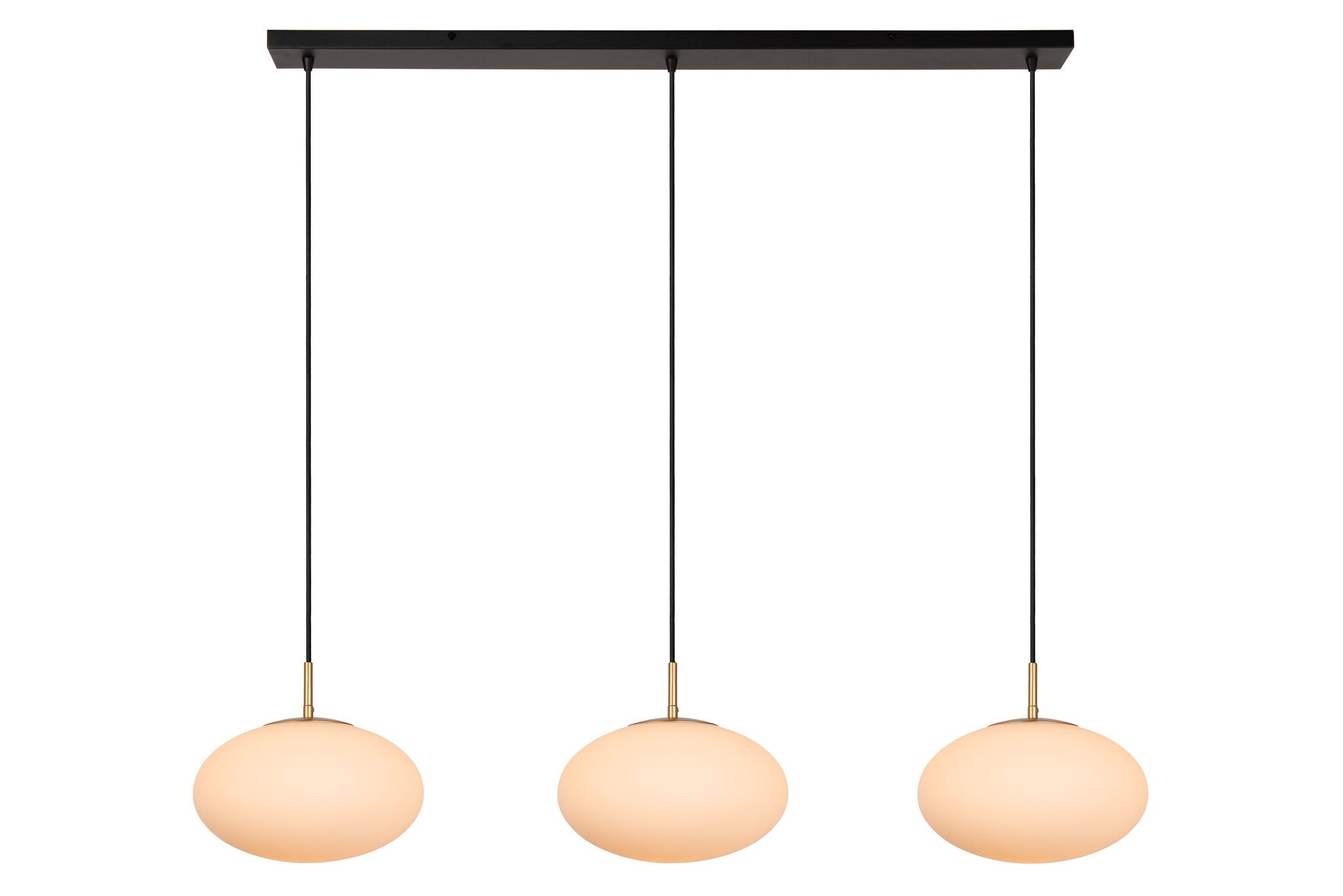 Lampa wisząca ELYSEE czarno-złota 3 x E27 x 40W wym:150x130x30cm Lucide